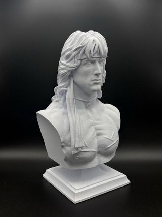 Stampa 3D Busto Rambo Altezza 25cm