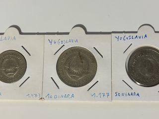 Lote 3 Monedas Yugoslavia 10, 50 Dinara