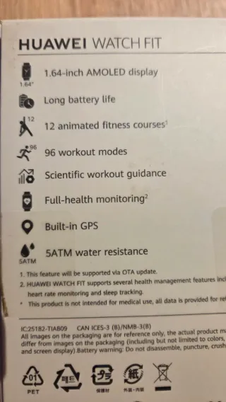 Huawei Watch Fit Oro/Rosa