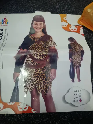 Disfraz Carnaval Niña Tribu