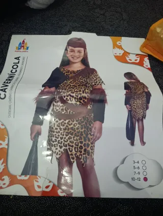 Disfraz Carnaval Niña Tribu