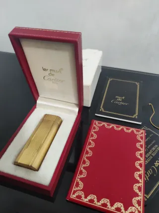 Accendino Cartier Placcato Oro