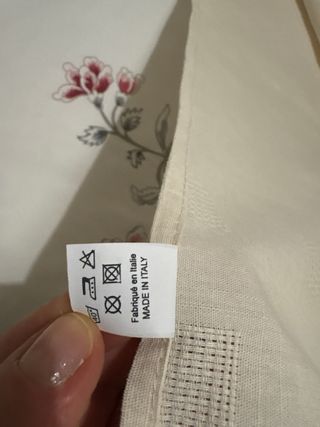 Tovaglia vintage 100% cotone beige