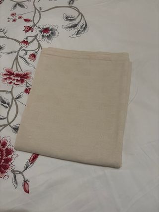 Tovaglia vintage 100% cotone beige