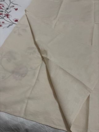 Tovaglia vintage 100% cotone beige