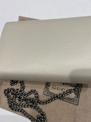 Bolso Gucci Blanco y Plateado