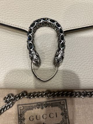 Bolso Gucci Blanco y Plateado