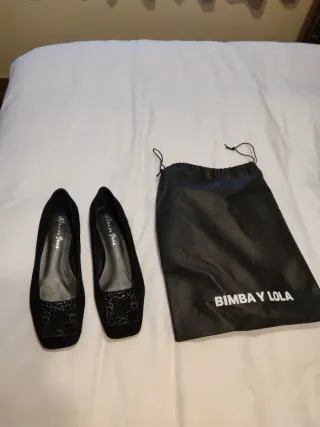 Manoletinas Alma en Pena Negras con Joya