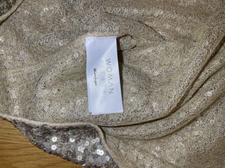 Chaqueta lentejuelas mates dorada