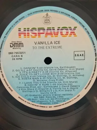 Vinilo LP Vanilla Ice - To The Extreme (1991)