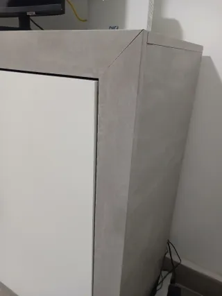 Aparador Madera Blanco y Gris