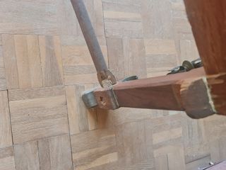 Escritorio antiguo madera y cuero siglo XIX