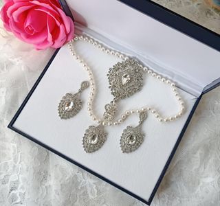 Aderezo Fallera Plata con Piedras