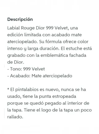 Pintalabios Dior Edición Limitada Atelier of Dream