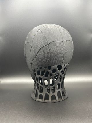 Supporto cuffie Stampa 3D Maschera Spider-Man Nera