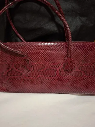 Borsa vintage effetto pitone