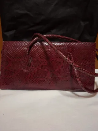 Borsa vintage effetto pitone