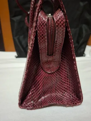 Borsa vintage effetto pitone