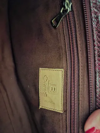 Borsa vintage effetto pitone