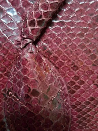 Borsa vintage effetto pitone