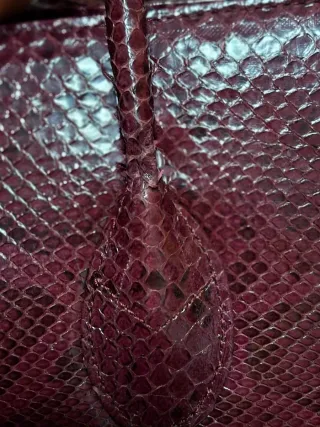 Borsa vintage effetto pitone