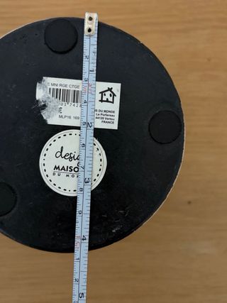 Jarrón cerámica Maison du Monde rojo y blanco