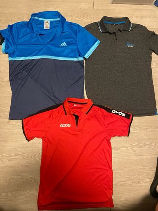 Lote 3 Polos Adidas y Superdry