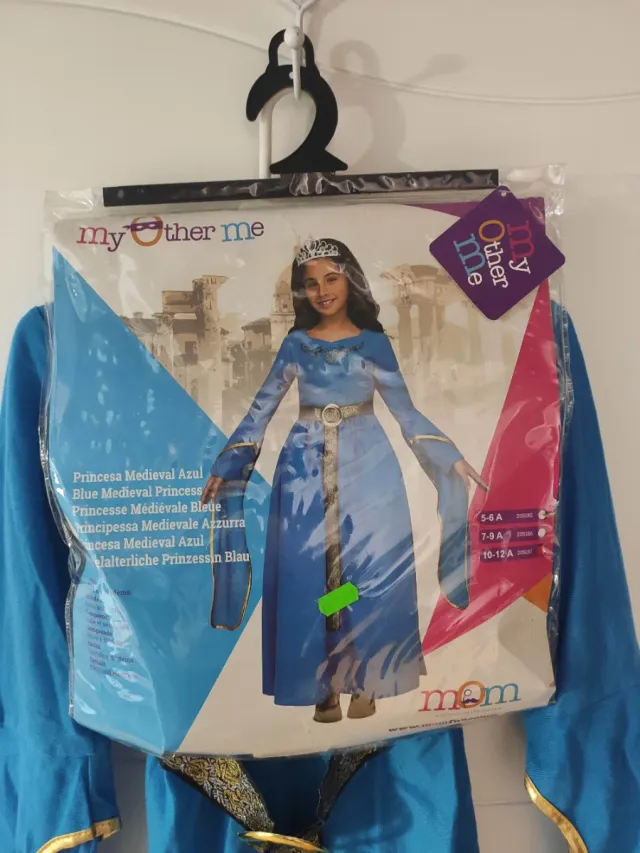 Disfraz Princesa Medieval Azul