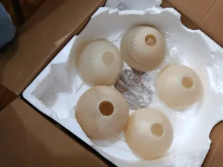 Lámpara araña antigua bronce Lote de 4 Lámparas