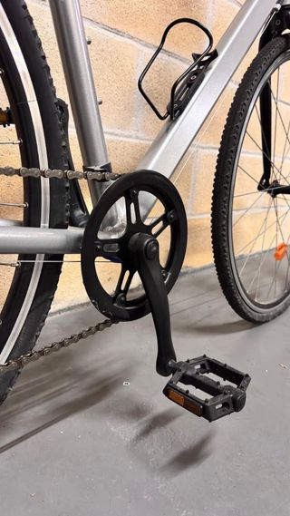 Bicicleta Gris con 2 Manillares