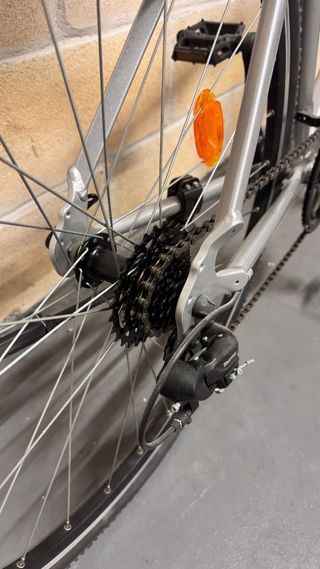 Bicicleta Gris con 2 Manillares