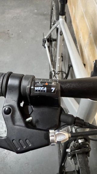 Bicicleta Gris con 2 Manillares