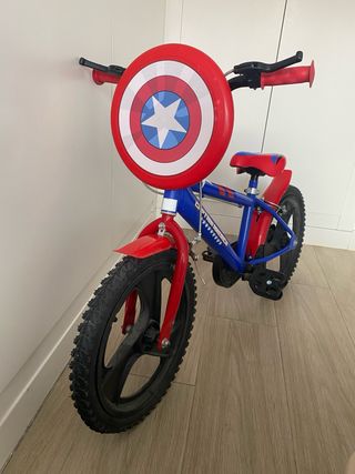 Bicicleta Capitán América 16 Azul