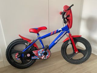 Bicicleta Capitán América 16 Azul