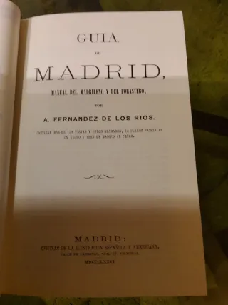 Guía de Madrid de Fernández de los rios