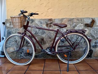 Bicicleta B'TWIN Retro con Cesta