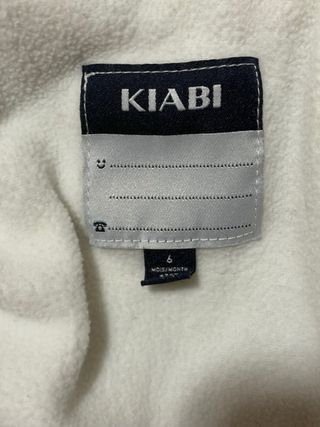 Abrigo enterizo azul para bebé talla 6M