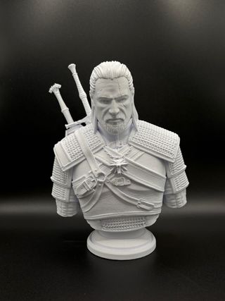 Stampa 3D busto Witcher Geralt 25cm