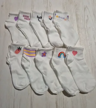 Lote 10 calcetines tobilleros estampados