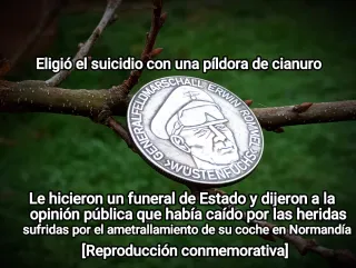 Moneda Nazi Erwin Rommel / Segunda Guerra Mundial