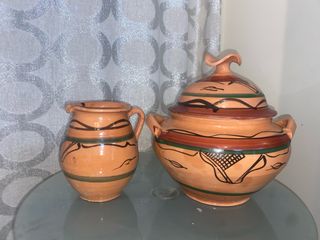 Juego de cerámica artesanal