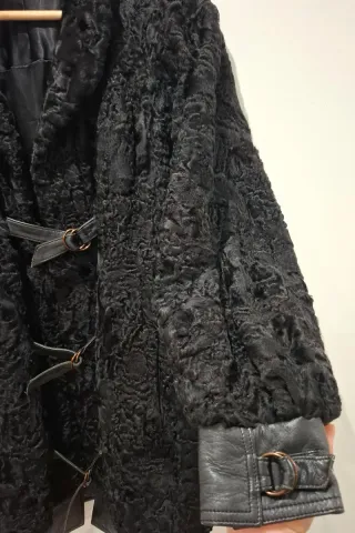 Abrigo mujer astracán Chateau Noirot negro