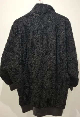 Abrigo mujer astracán Chateau Noirot negro