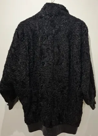 Abrigo mujer astracán Chateau Noirot negro