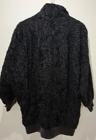 Abrigo mujer astracán Chateau Noirot negro