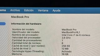 Apple MacBook Pro 16” Gris Espacial
