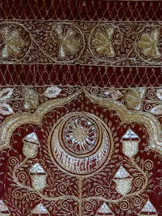 Tapiz de colección. Terciopelo/ plata sobredorada.