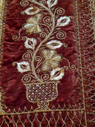 Tapiz de colección. Terciopelo/ plata sobredorada.