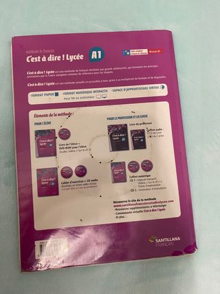 Libro 1º Bachillerato France Santillana