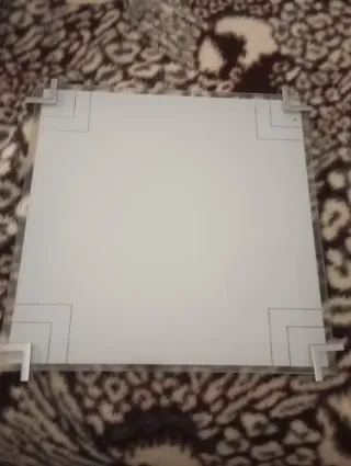 Lámpara de techo de cristal y plástico